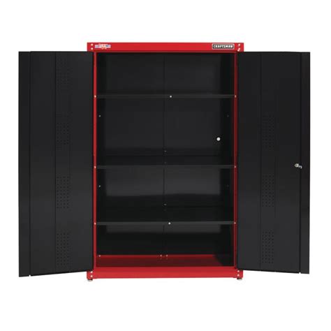 craftsman steel freestanding garage cabinet in red|craftsman storage cabinet extra shelves.